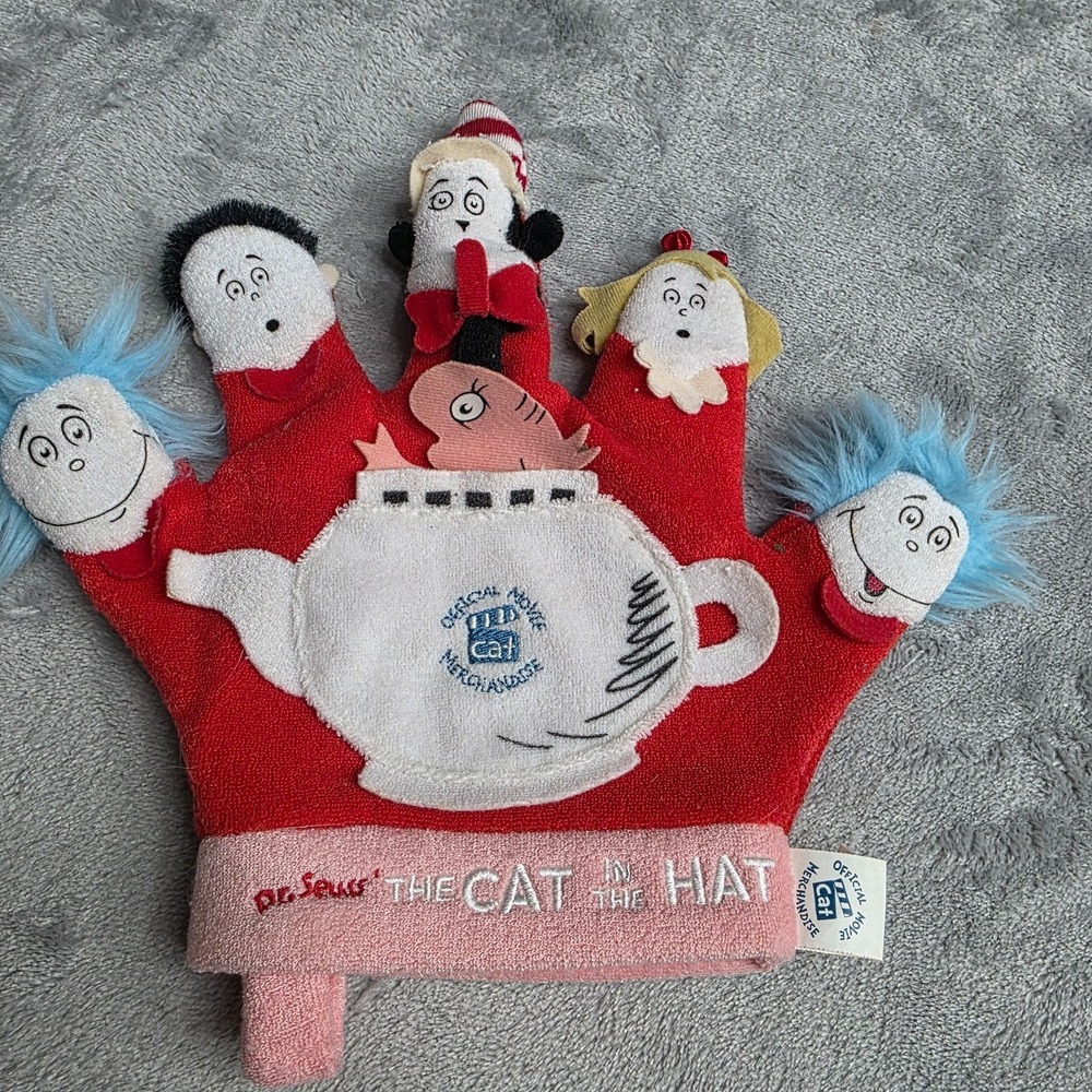Cat in The Hat Finger Puppet Glove-Dr. Seuss
